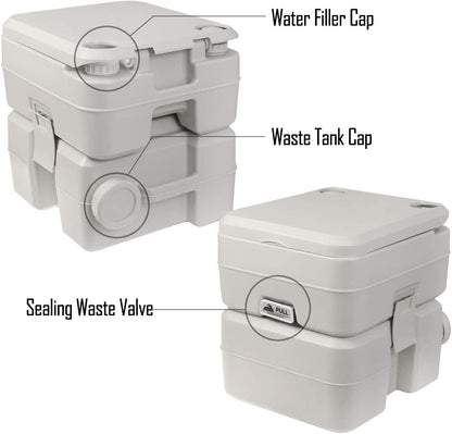 Kohree Portable Toilet for Camping 5.3 Gal 20L