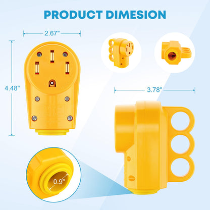 Kohree 50 Amp RV Replacement Plug