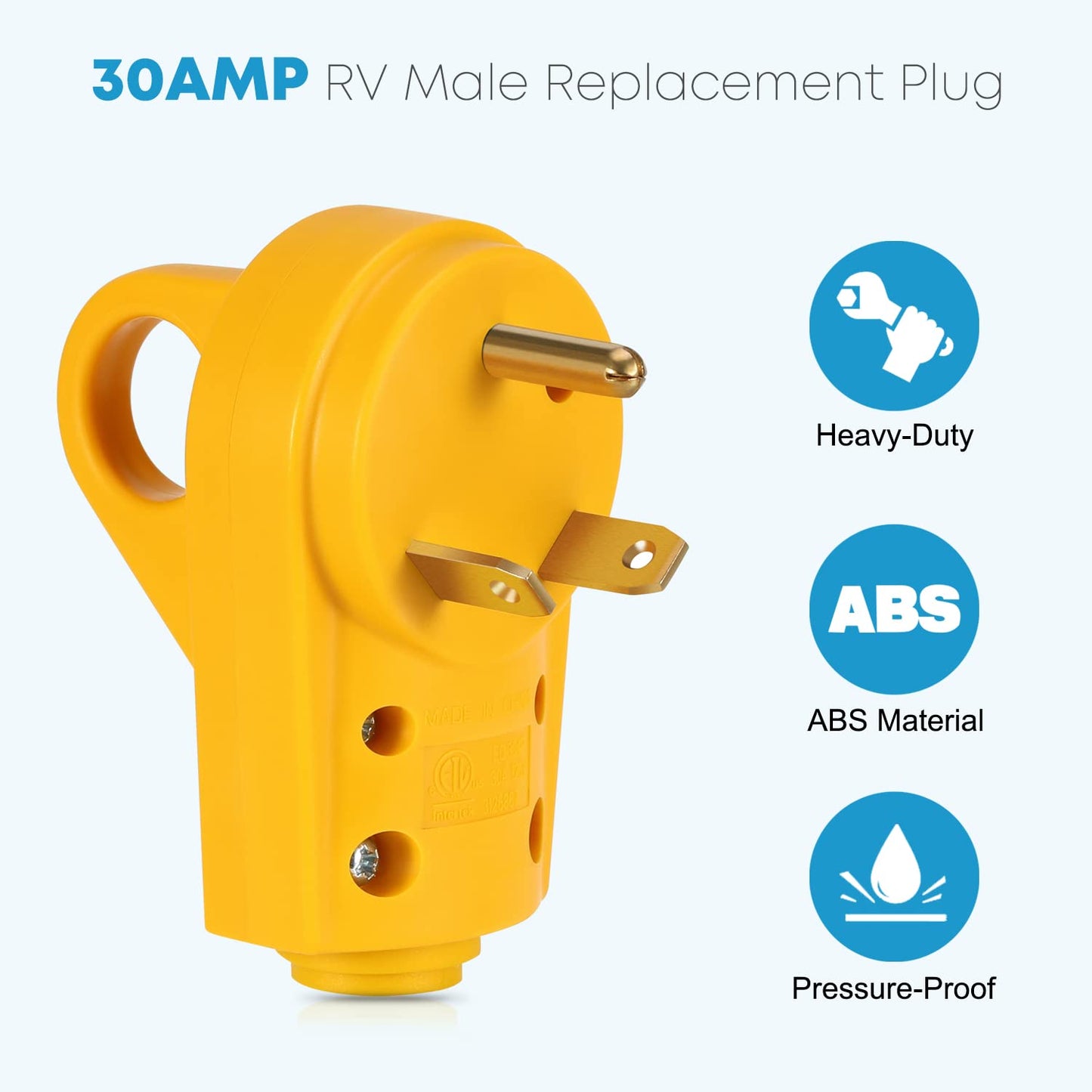 Kohree 30 Amp RV Replacement Plug